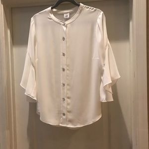 White Float Blouse with Butterfly Sleeves